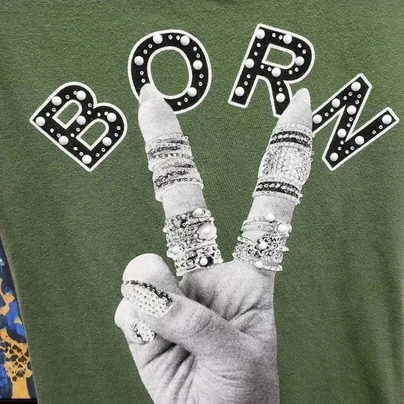 Bling Bling Born to Sleep Nightshirt - Picture 3 of 6